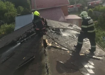 Жилой дом загорелся этим утром в Одинцово
